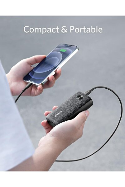 Anker باور كور ميترو 10000 مللي أمبير في الساعة - شاحن محمول فائق الصغر مزود بمنفذ USB-C للشحن السريع