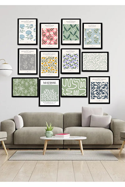 Harikabirev 12-Piece Mdf Set Kitchen-Living-Wall-Panel Matièsse Black | Frame View 12Limdf