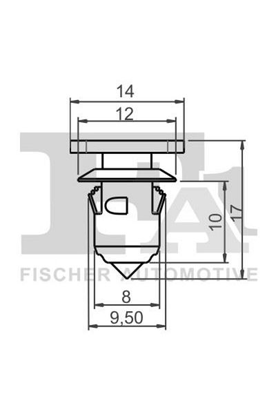 FA1 11-40014.10, Clips for decorative and protective covering.