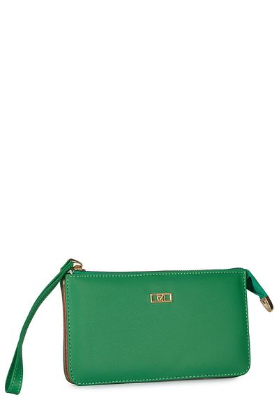 Zühre Green Wallet with Bracelet Detail Zc021
