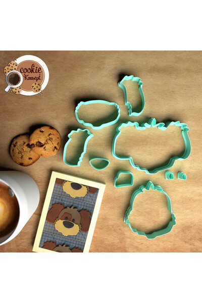 CookieKonsept مجموعة قوالب استحمام الطفل على شكل كلب - متوافقة مع البسكويت وا...