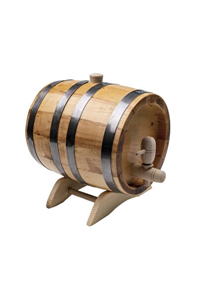 Z-Tools Butoi decorativ, din lemn masiv de arin, capacitate 3L / EXT 7207