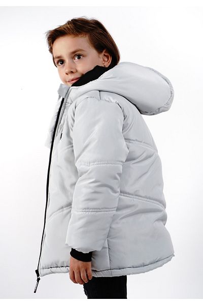 DUBLİNO KİDS Water and wind proof fur inside hooded boy coat