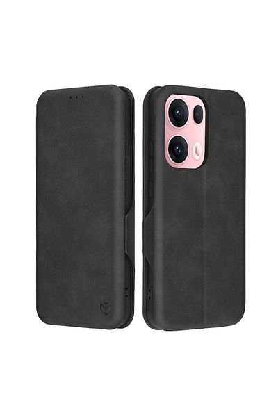 Felba Husa pentru Oppo Reno13 Pro, L68, Piele ecologica, Black