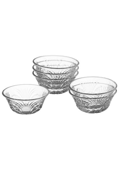 Dania Glass yogurt set for sweets and nuts, 6 pieces, transparent, 14*7 cm