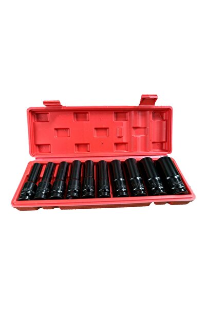 GEBOTOOLS SET TUBULARE 1/2 LUNGI NEGRE 8-24MM 10 PIESE GEBO TOOLS