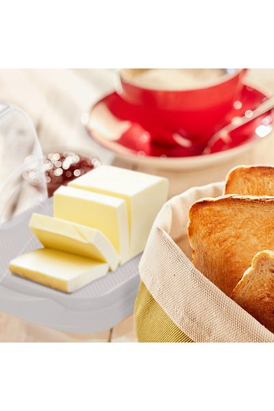 shumee Clear plastic butter dish