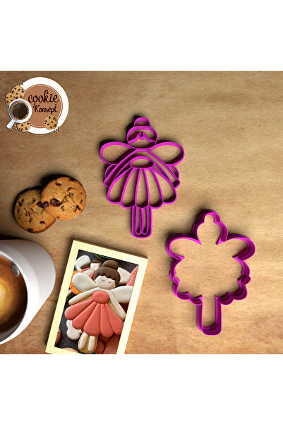 CookieKonsept مجموعة قوالب استحمام الطفل ملاك - متوافقة مع الكوكيز والعجين والطين