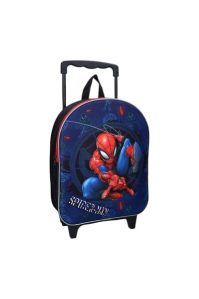 SPIDERMAN Troler multicolor 3D, cu bretele ajustabile si intarite, 32x26x11 cm, Great Escapes,
