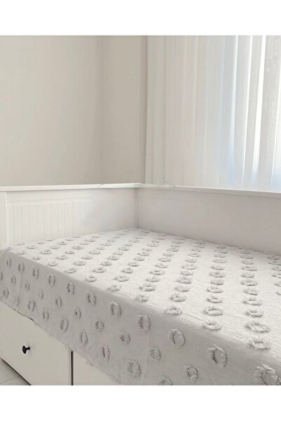 Owen bag 130x240 Gümüş Gri pike çocuk yatak örtüsü karyola koltuk örtüsü