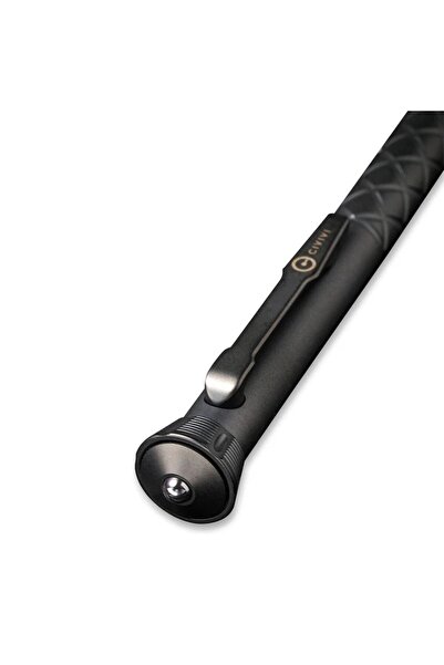 Civivi Coronet Black Titanium Tactical Pen with A Spinner Bearing On Top Kalem