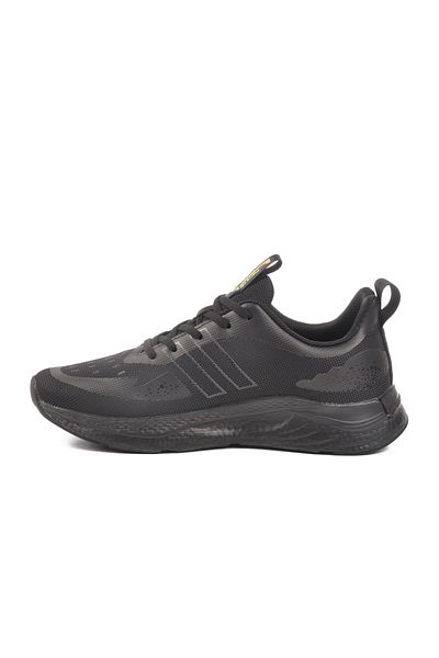 Pierre Cardin Black Mesh Men's Sports Shoes