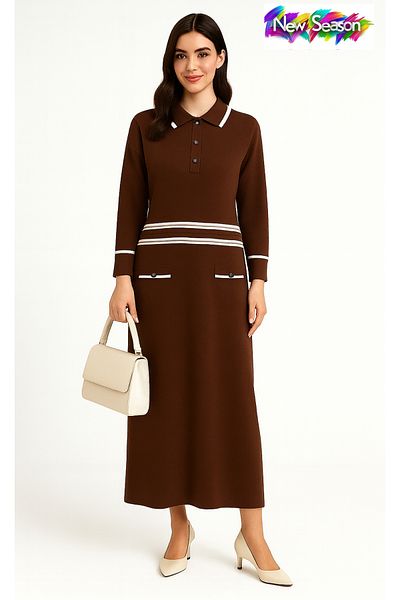 semela KNOB DETAILED KNITWEAR DRESS