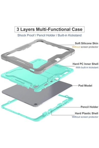 GABIANO Protective Case for Samsung Galaxy Tab S10 FE Plus + Screen Protector, K28, Hard Plastic, Strawberry