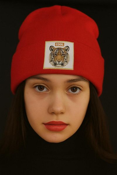 Saria Moda Tiger Crested Women's Beret