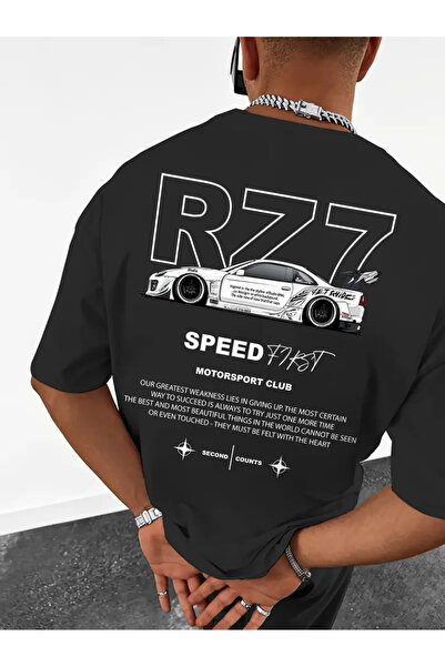 haha Tricou cu imprimeu R77 Speed Fast pentru bărbați