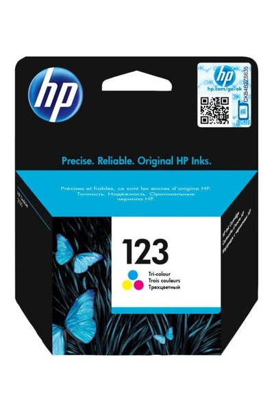 HP 123 Tri-Color Original Ink Cartridge Multicolour