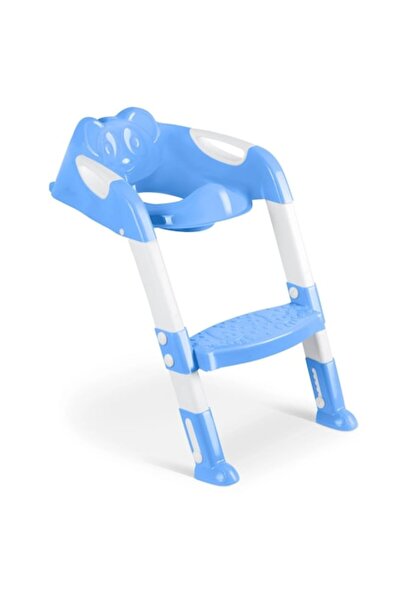 IMK Reductor de toaletă pentru copii cu scară pliabilă, albastru, 61-70 cm