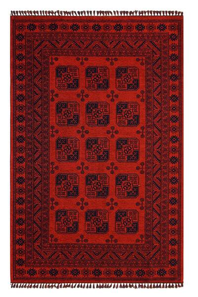KASHE HALI 9130 Antik / Yıkanabilir Kilim / Kırmızı / Akrilik / Afgan Tarzı K...