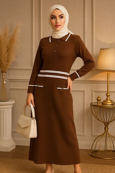 semela KNOB DETAILED KNITWEAR DRESS