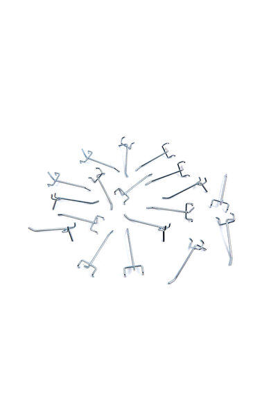 HBM Machines METAL PANEL FOR TOOL ORGANIZER SUPPORT BLACK 60X120CM + 18 METAL HOOKS HBM MACHINES OLAN…