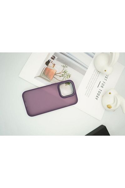 SOHO Protective Case for iPhone 15, Satin Matte, PC, Purple