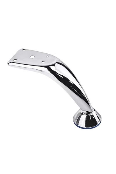 Mixbo Furniture Leg Mixbo, Chrome Metal, Adjustable, 11 cm