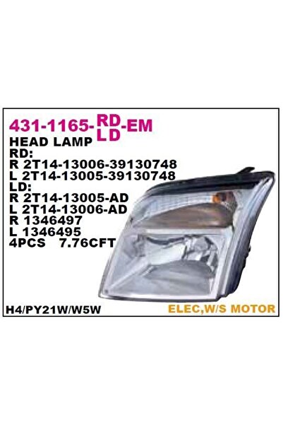 Depo FORD CONNECT ÖN FAR LAMBASI SOL