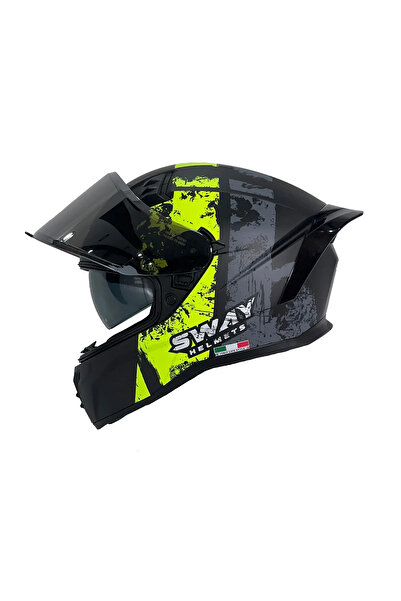 Sway SW 869 SNATCH Full Face Güneş Vizörlü Kask
