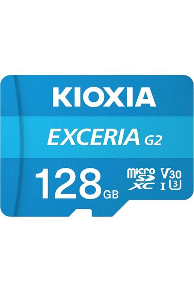Hepta Collection KIOXIA EXCERIA G2 128GB microSDXC UHS-I، V30، قراءة 100 ميجا...
