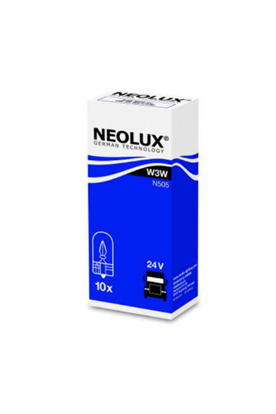 NEOLUX Set 10 buc Bec Fara Soclu 24V W3W