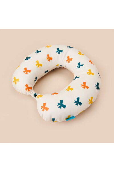 Wexta Kurdele Desenli Seyahat Boyun Yastığı - Renkli - 28,5x30 cm