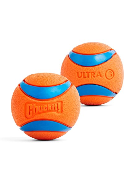 Hype Store تشاكيت! كرة لعب للكلاب من Ultra Ball مكونة من قطعتين (حجم صغير)