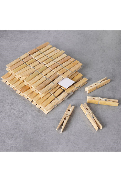 ultra clean Bamboo clothespins 48 pcs.