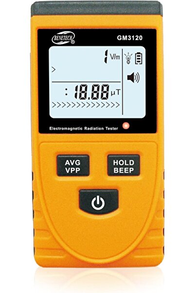 Genel Markalar GM3120 Elektromanyetik Alan Radyasyon Ölçer, Siyah