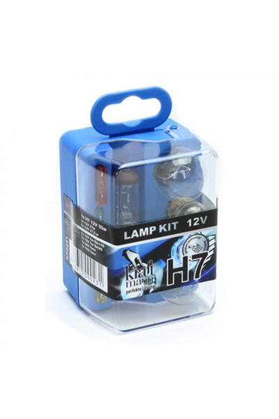 Kraftmann Set becuri si sigurante, H7, 12V