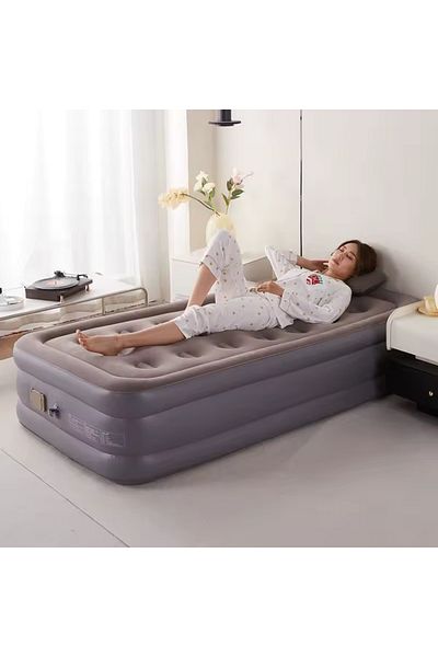 Generic Heightened bed Inflatable Air Mattress with Built-In Pump & Camping & Home