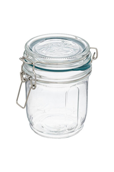 Five Simply Smart مرطبان جارو للتخزين الزجاجي، 3 قطع، سعة 500 مل