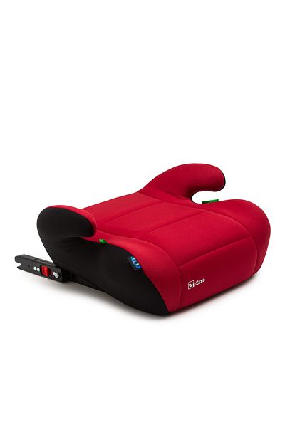Juju Inaltator auto Jazzy Booster i-Size ISOFIX, Negru-Rosu