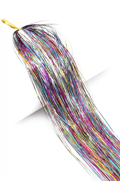 Mutenaura Yan Postiş-Simli- Hair Tinsel Shiny Hair (50 Cm)