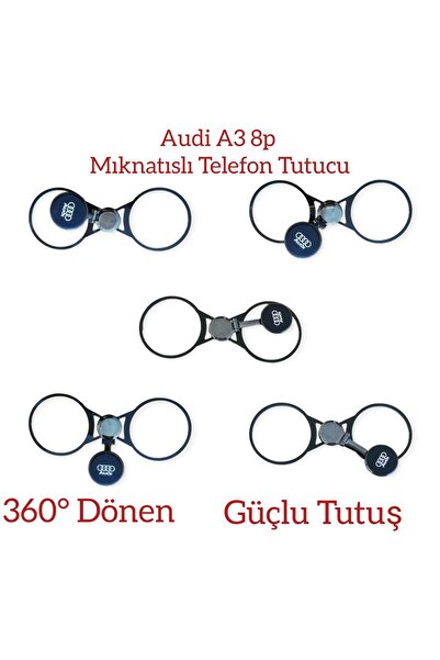 BalcıoğluSRV Audi A3 UYUMLU 8P 2004-2012 Audi Logolu Kelebek Açılabilir 360 *...