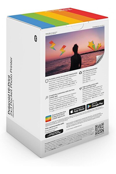 Genel Markalar Polaroid Everything Box HiPrint 2x3 Gen 2 Black - Hi Print Yazıcı, Sheets film ile uyumlu, Renk S...