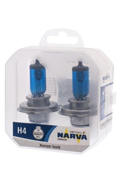 Narva 12V H4 100/90W 43T Tırnaklı Range Power 4500K Beyaz Far Ampul Seti 2 Adet