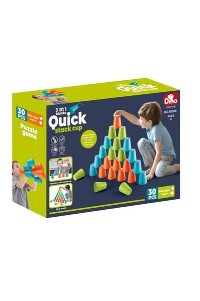 rexa 3-in-1 Quick Stack Cup Blocks Toy for Creative Play – Model 13-2306016