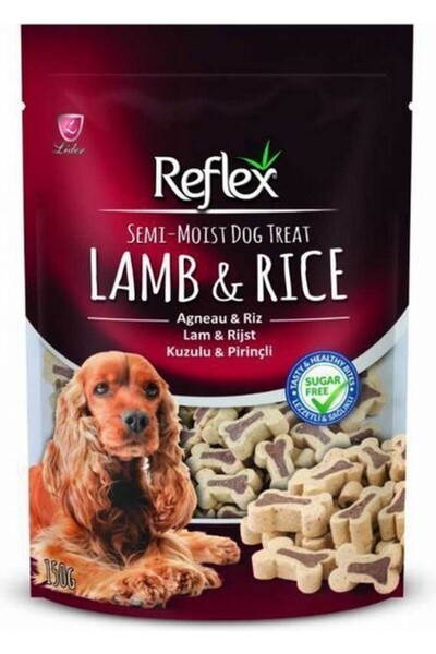 Reflex Lamb Rice Kuzu Etli Pirinçli Yarı Islak Köpek Ödülü 150 gr