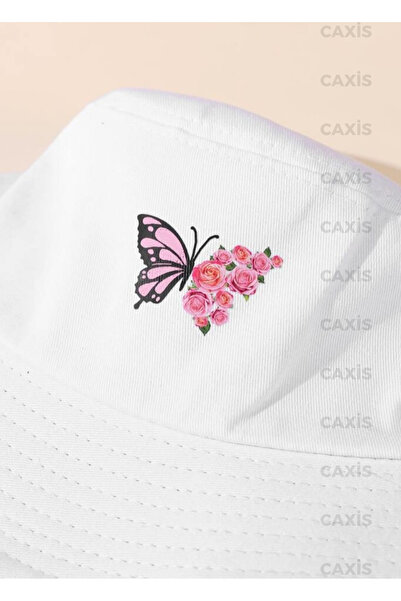caxis Summer Bucket Butterfly printed Bucket Hat 56-58 CM