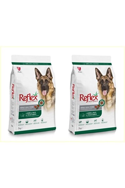 Reflex Kuzulu, Pirinçli ve Sebzeli Yüksek Kaliteli Köpek Maması 3 Kg*2 Adet (V2)