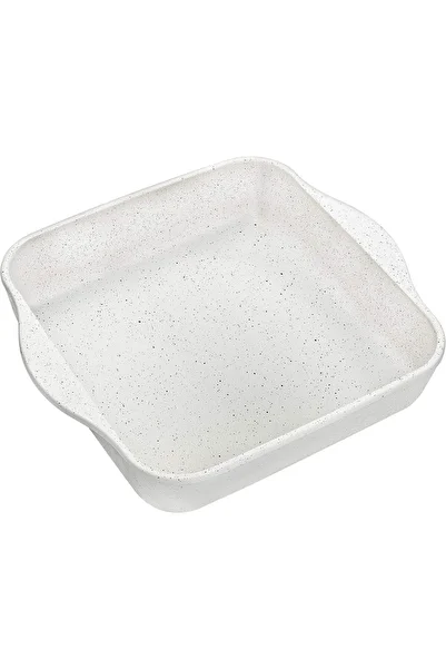 Mu Art Ahşap Pasabahce non-stick square cream oven tray, 2000cc, pb-59034-gr, transparent