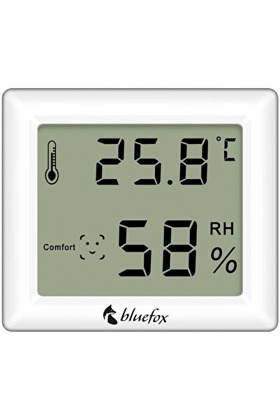 Hype Store Bluefox Dijital Oda Termometresi ve Nem Ölçer – LCD Ekranlı, Kompa...