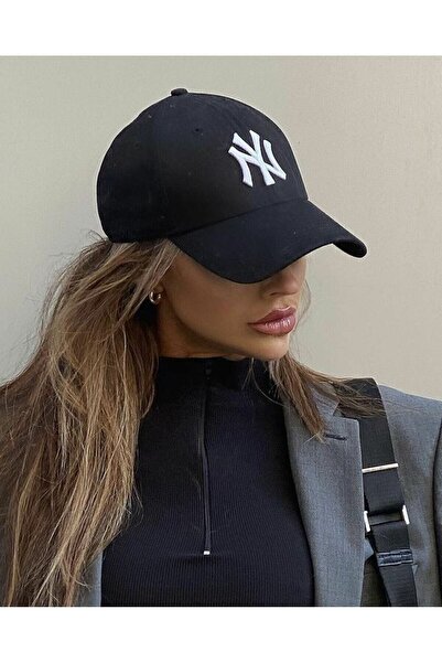 caxis Pălărie sport neagră Ny unisex reglabilă cu velcro pe spate